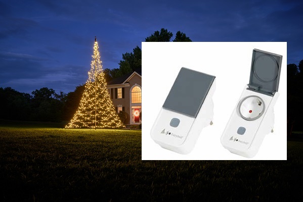 Vlaggenmastkerstboom - accessoires slimme schakelaar - 